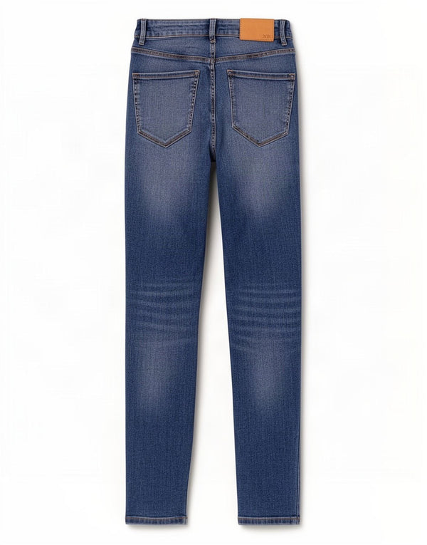 Zara Womens Skinny Jeans EU 34 2XS W24 L26 Blue Cotton