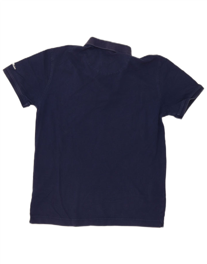 Harmont & Blaine Mens Regular Fit Polo Shirt Small Navy Blue Cotton