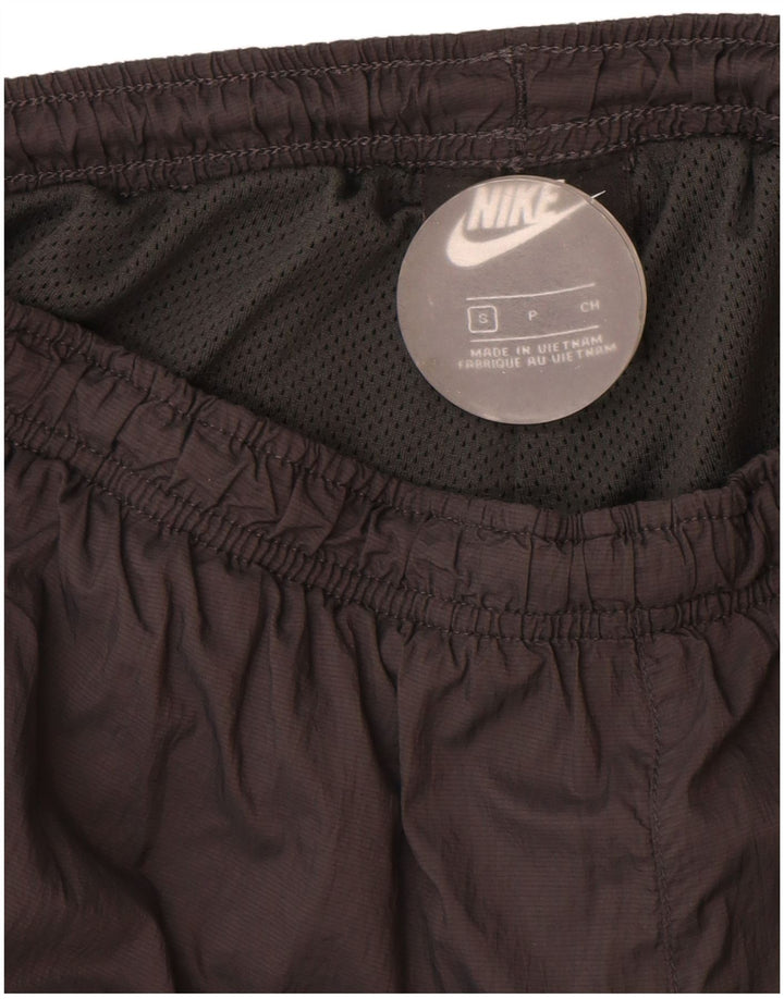 Nike Mens Tracksuit Trousers Joggers Small  Black Colourblock Nylon