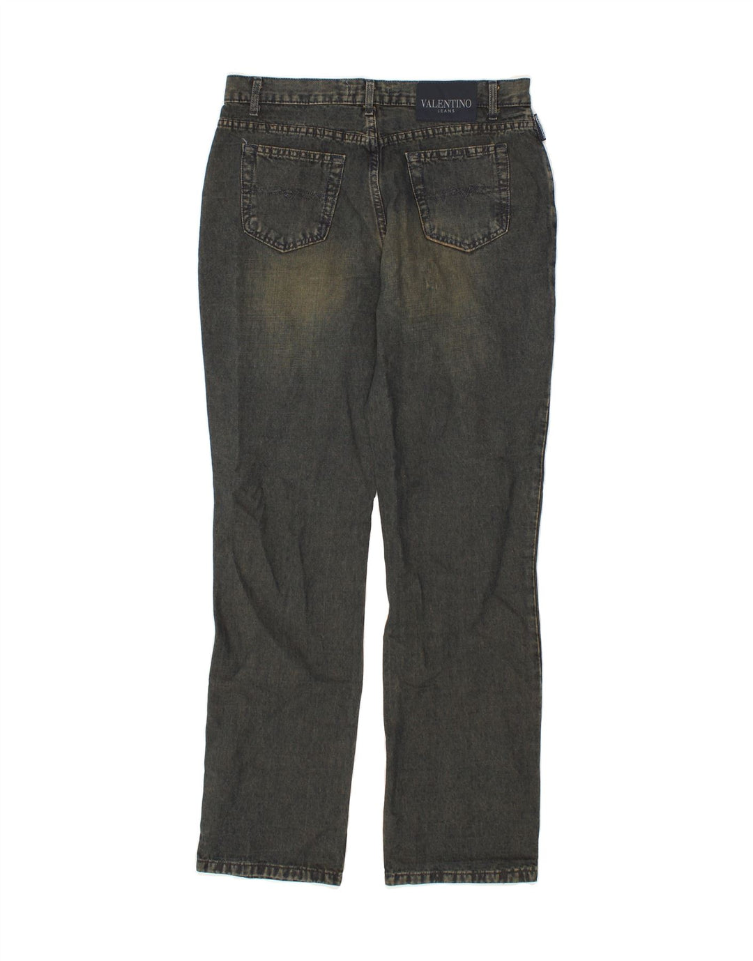 VALENTINO Womens Straight Jeans W32 L31 Blue Linen Vintage Valentino and Second-Hand Valentino from Messina Hembry 