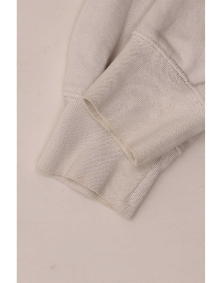 Nike Mens Graphic Hoodie Jumper Medium White Cotton