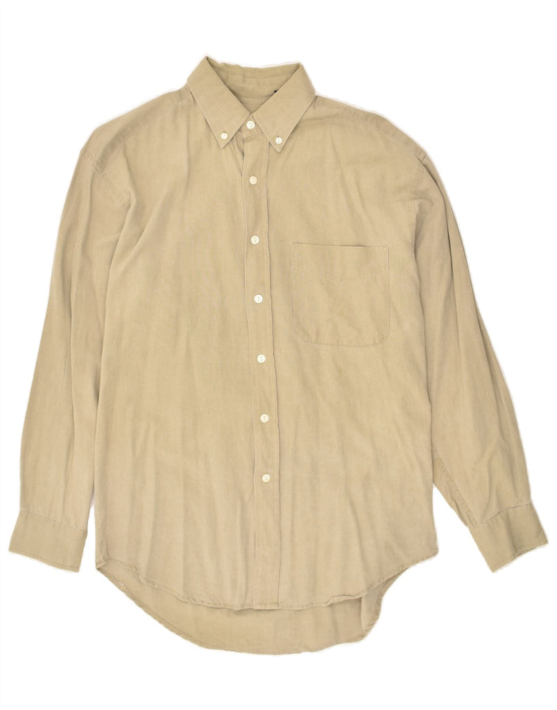 GAP Mens Shirt Small Khaki Cotton | Vintage Gap | Thrift | Second-Hand Gap | Used Clothing | Messina Hembry 