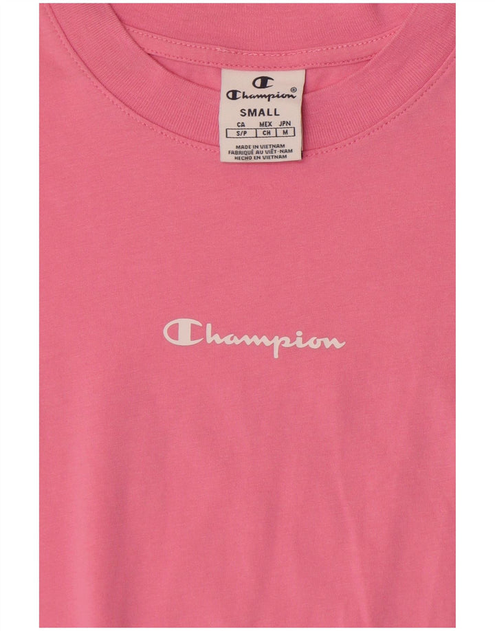 Champion Mens Graphic T-Shirt Top Small Pink