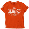 Umbro Mens Graphic T-Shirt Top Medium Orange Cotton