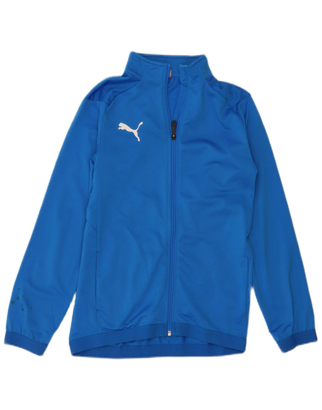 Puma Boys Tracksuit Top Jacket 13-14 Years Blue Polyester