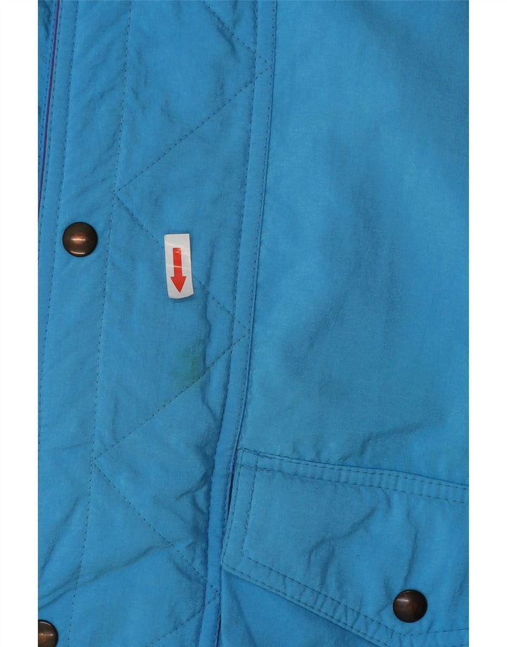 Peralp Mens Padded Jacket IT 48 Medium Blue Colourblock Polyester