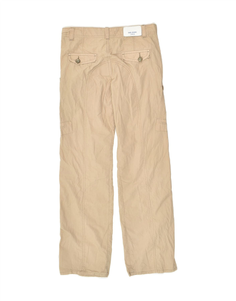 GAS Boys Straight Cargo Trousers 11-12 Years W28  L28  Beige Cotton | Vintage Gas | Thrift | Second-Hand Gas | Used Clothing | Messina Hembry 