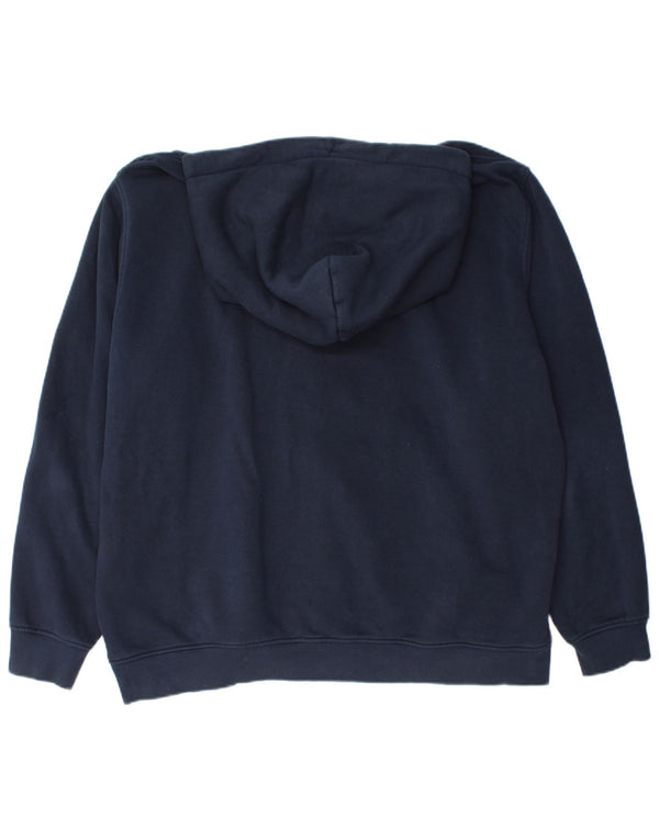 TOMMY HILFIGER Mens Hoodie Jumper 2XL Navy Blue Cotton