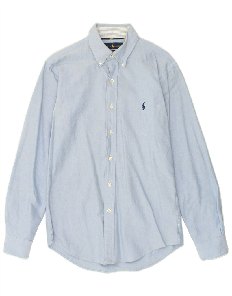 RALPH LAUREN Mens Slim Fit Shirt Small Blue Cotton | Vintage Ralph Lauren | Thrift | Second-Hand Ralph Lauren | Used Clothing | Messina Hembry 