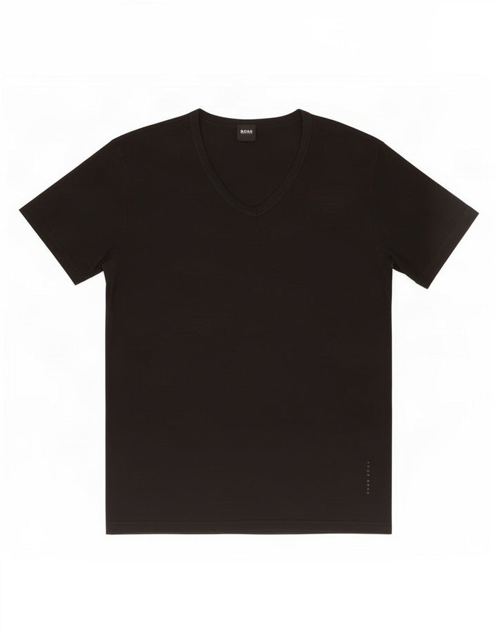 Hugo Boss Mens T-Shirt Top Large Black Cotton
