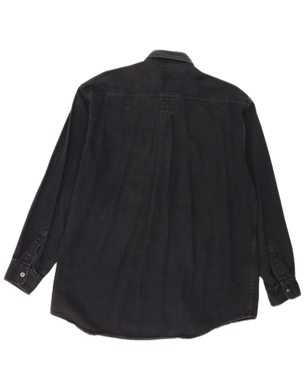 Lee Mens Denim Shirt Large Black Cotton