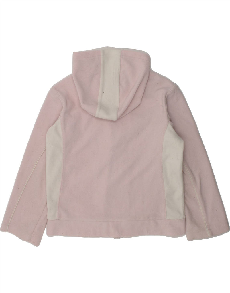 ADIDAS Girls Zip Hoodie Sweater 7-8 Years Medium Pink Colourblock | Vintage Adidas | Thrift | Second-Hand Adidas | Used Clothing | Messina Hembry 