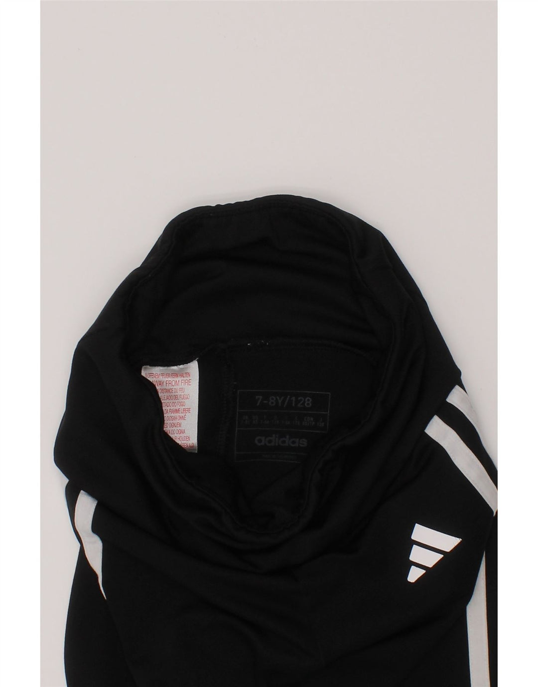 ADIDAS Girls Aeroready Leggings 7-8 Years Black Polyester