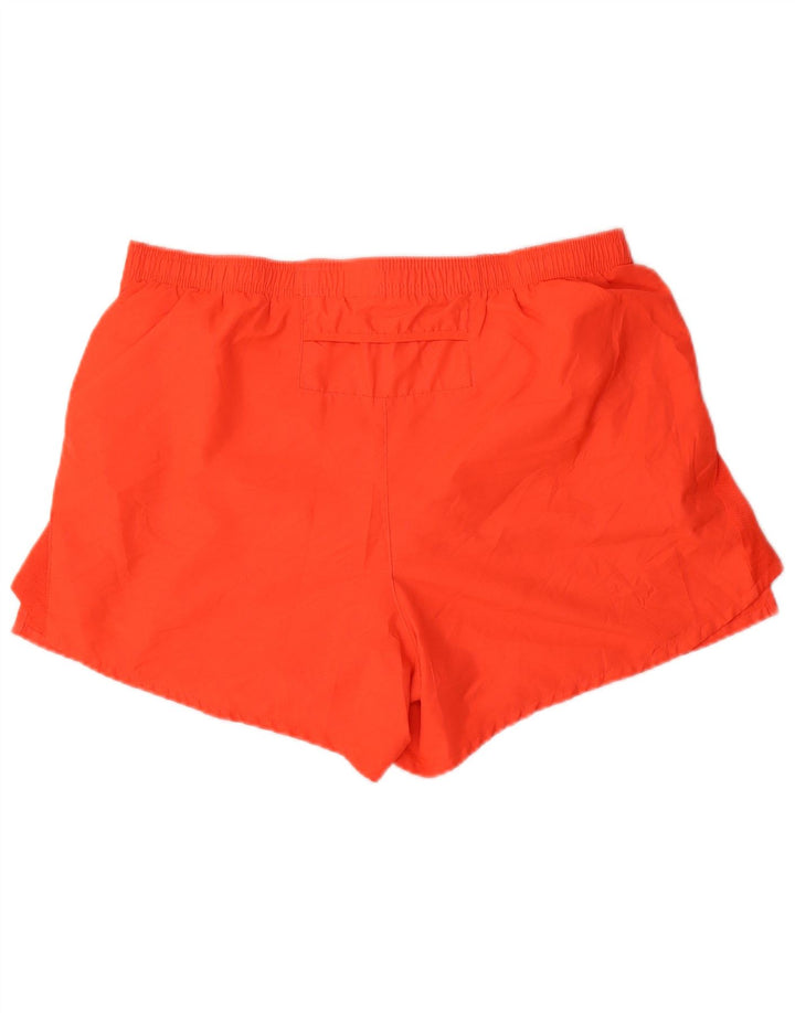 Nike Womens Dri Fit Sport Shorts UK 20 2XL  Orange Polyester