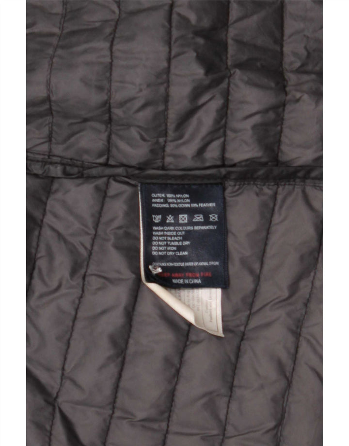 Puffa Womens Hooded Padded Coat UK 8 Small Black Nylon