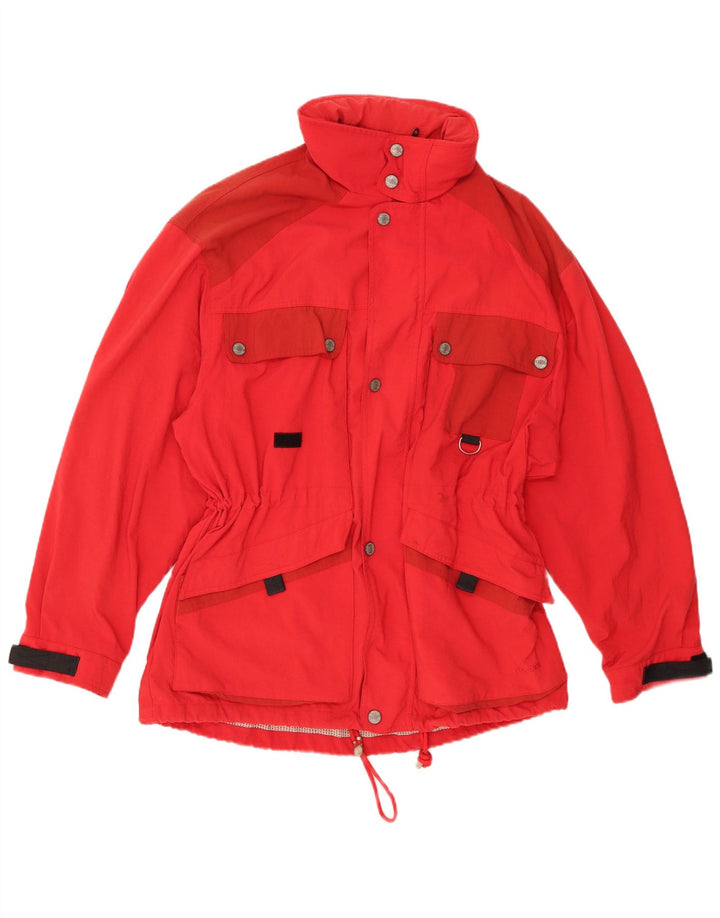Diadora Womens Windbreaker Jacket UK 16 Large Red Polyamide