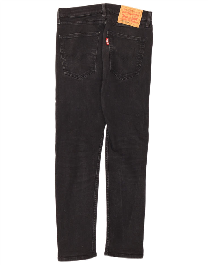Levi's Mens 512 Slim Tapered Jeans W32 L31 Black Cotton