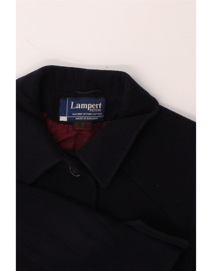 LAMPERT Womens Loose Fit Overcoat UK 18 XL Navy Blue Wool Vintage Lampert and Second-Hand Lampert from Messina Hembry 