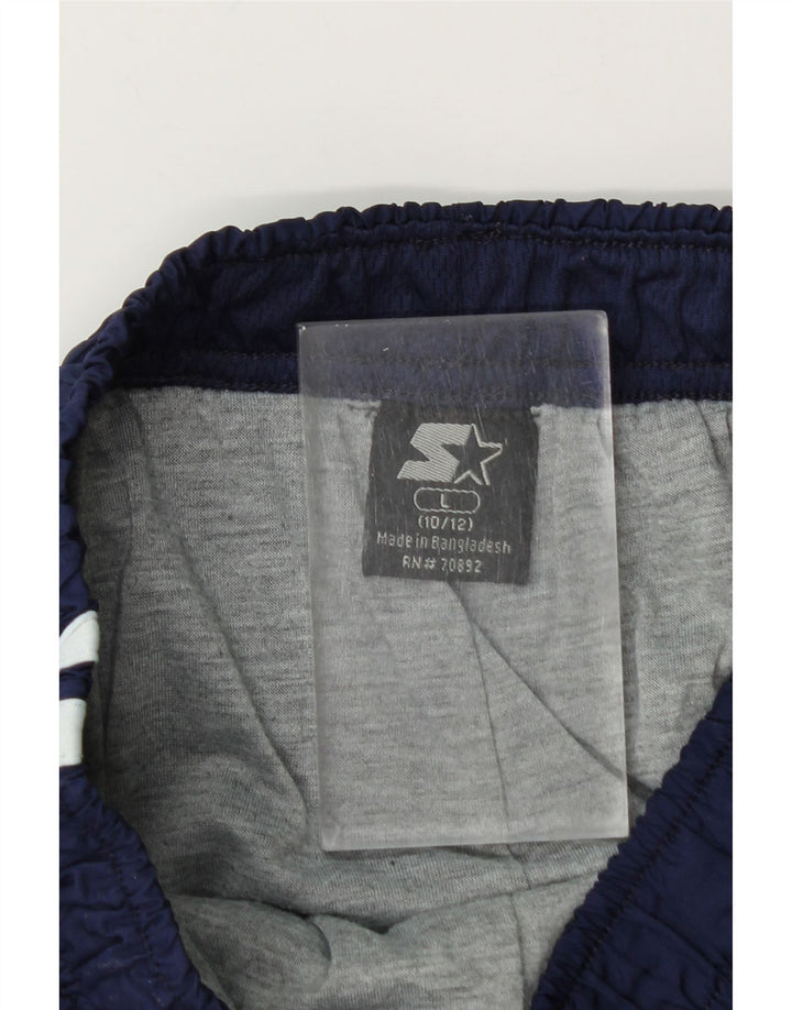 Starter Boys Tracksuit Trousers 10-11 Years Large Navy Blue Polyester