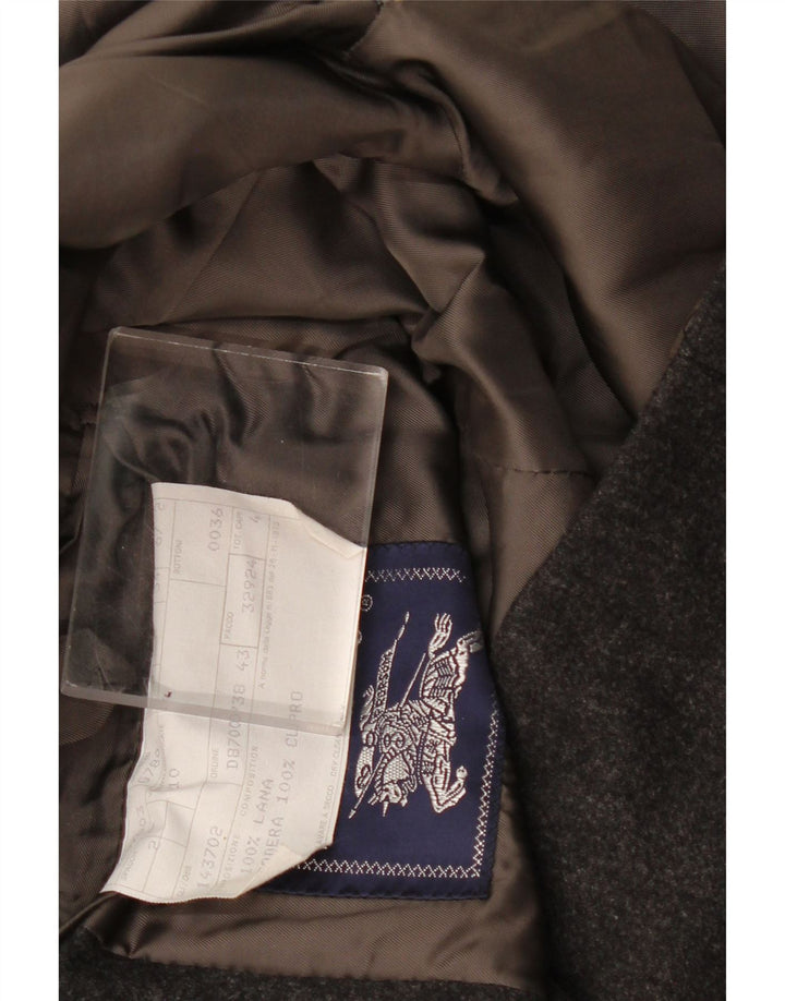 Burberrys Mens 2 Button Blazer Jacket IT 54 XL Grey Wool