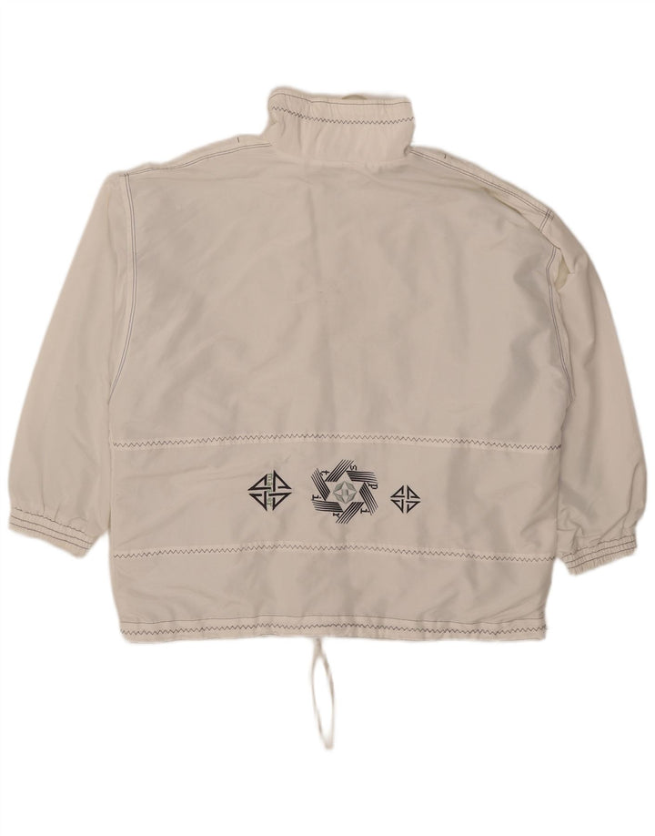 Maser M Womens Oversized Anorak Jacket UK 16 Large White Polyester