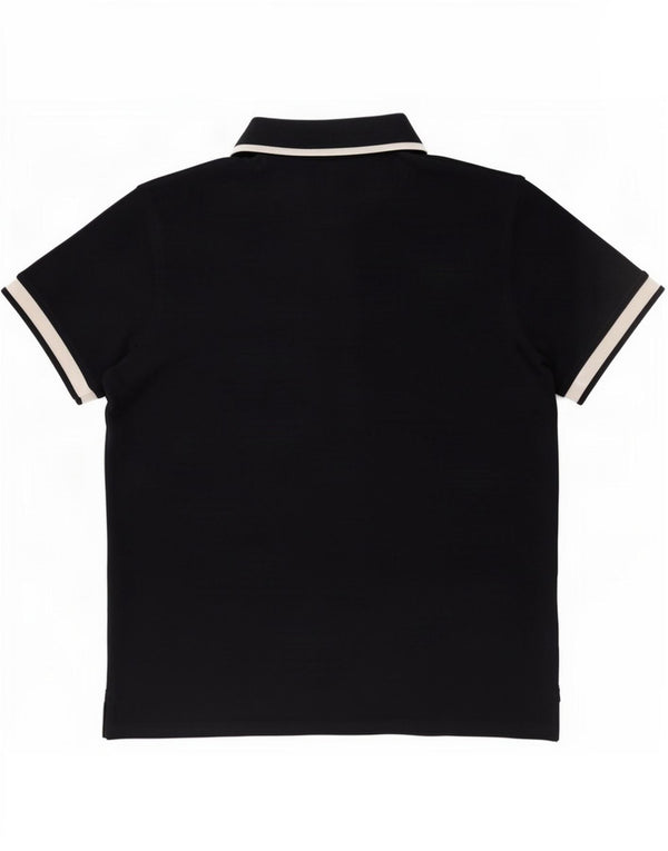 Aquascutum Mens Polo Shirt Large Navy Blue Cotton