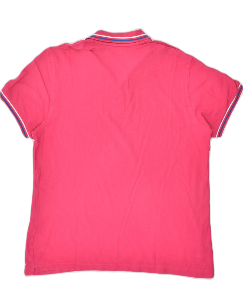 LOTTO Mens Slim Polo Shirt 2XL Pink Cotton | Vintage Lotto | Thrift | Second-Hand Lotto | Used Clothing | Messina Hembry 