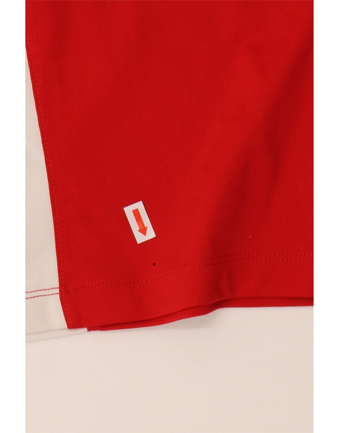 NIKE Mens Sweatshirt Jumper Small Red Colourblock Polyester Vintage Nike and Second-Hand Nike from Messina Hembry 
