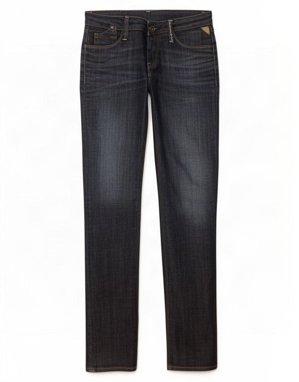 Replay Womens Slim Jeans W25 L30 Navy Blue Cotton