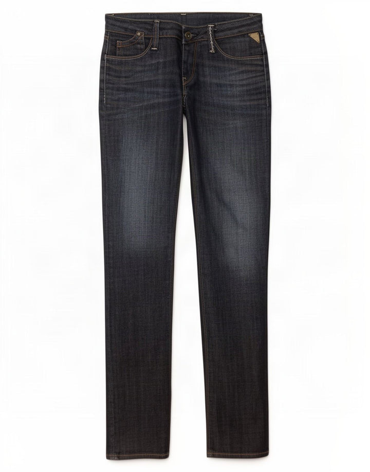 Replay Womens Slim Jeans W25 L30 Navy Blue Cotton