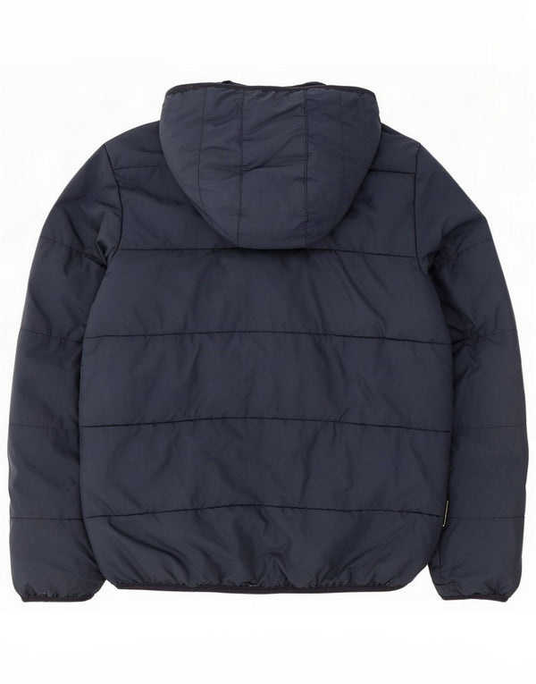 Jack Wolfskin Boys Hooded Padded Jacket 9-10 Years Navy Blue