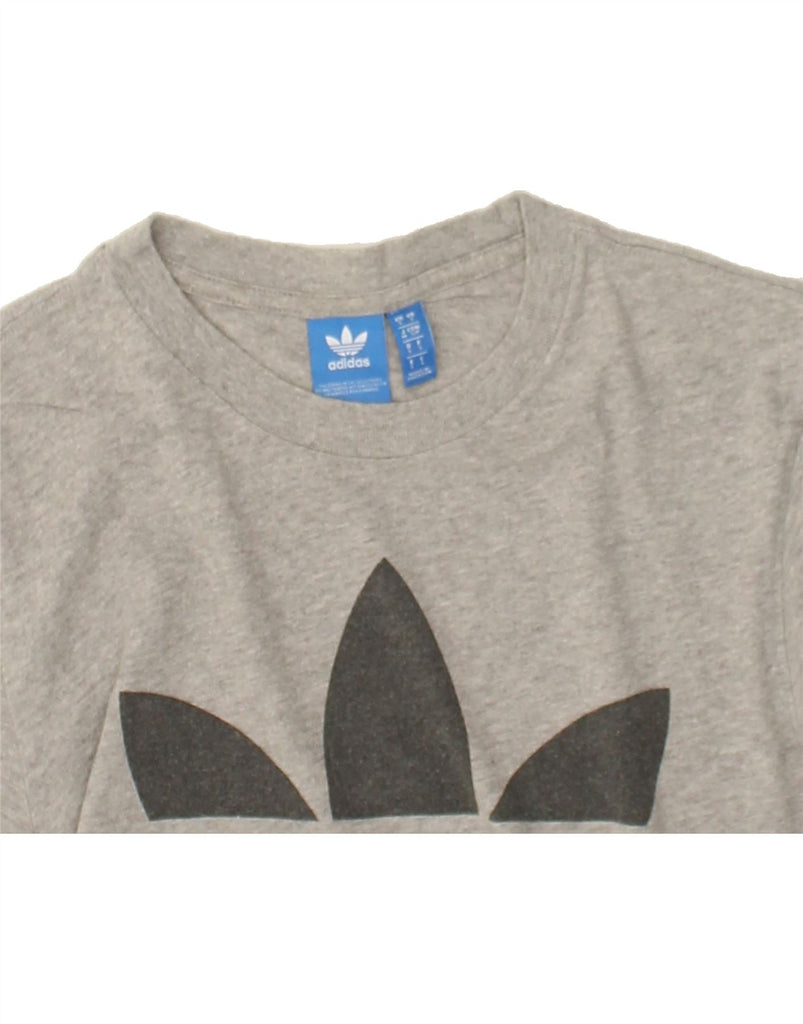 ADIDAS Mens Graphic T-Shirt Top Small Grey Cotton | Vintage Adidas | Thrift | Second-Hand Adidas | Used Clothing | Messina Hembry 