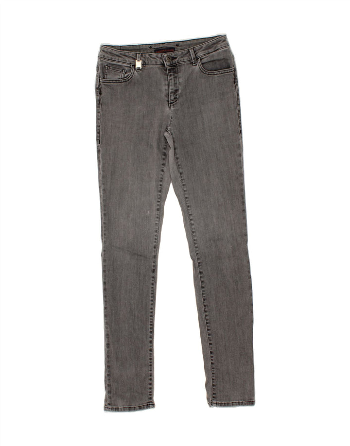 TRUSSARDI Womens Skinny Jeans W29 L30 Grey Cotton Vintage Trussardi and Second-Hand Trussardi from Messina Hembry 