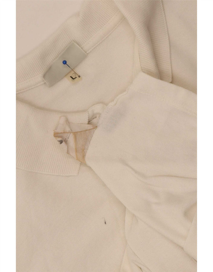 Asics Womens Short Sleeve Shirt UK 16 Large White Cotton
