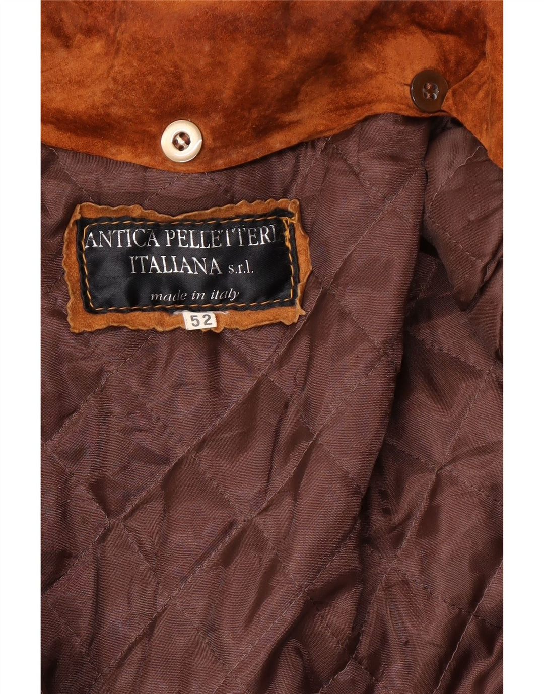 VINTAGE Mens Suede Jacket IT 52 XL Beige Leather