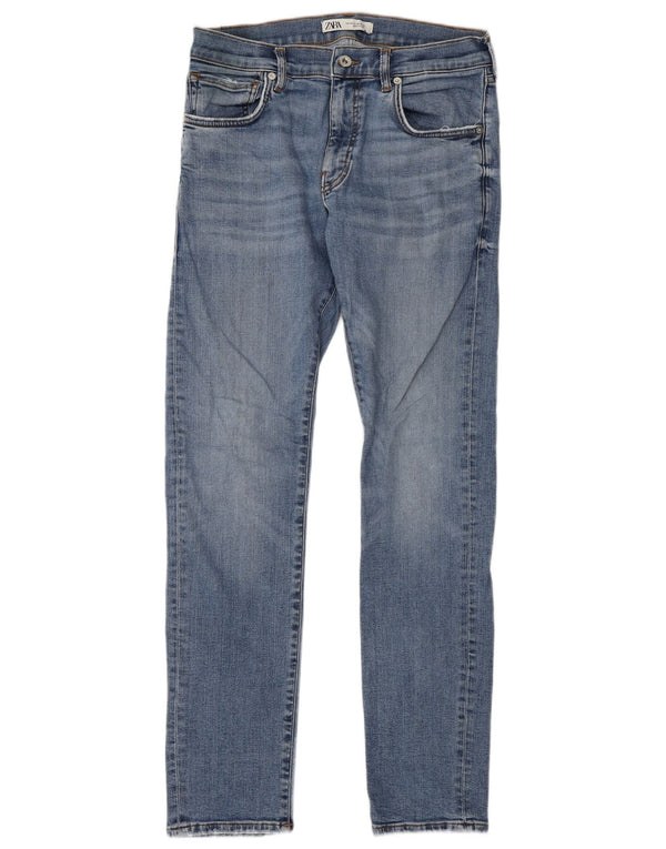 Zara Mens Slim Jeans EU 42 Large W32 L30 Blue