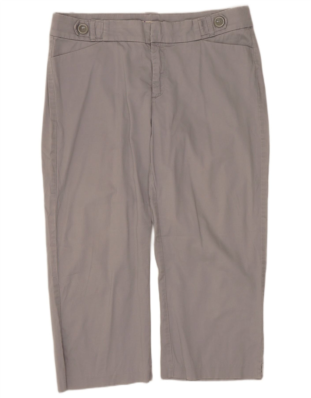 Lee Womens Slender Secret Capri Trousers US 14 XL W36 L22 Grey Cotton