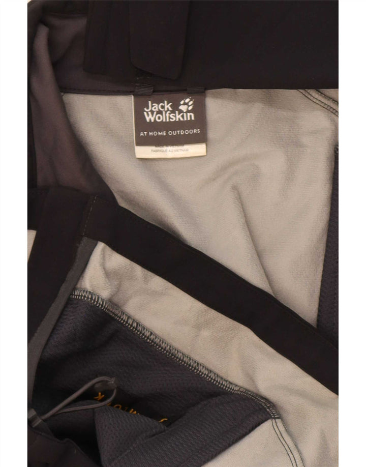 Jack Wolfskin Mens Windbreaker Jacket UK 36/38 Medium Black Polyamide