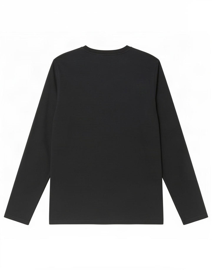 Converse Mens Chuck Taylor Graphic Top Long Sleeve Medium Black Cotton