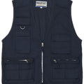 Passport Mens Utility Gilet UK 38 Medium Navy Blue Polyester