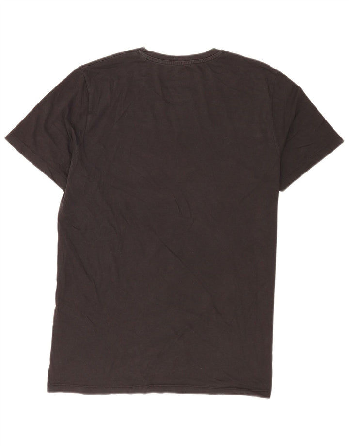 Jack & Jones Mens Graphic T-Shirt Top Large Black Cotton