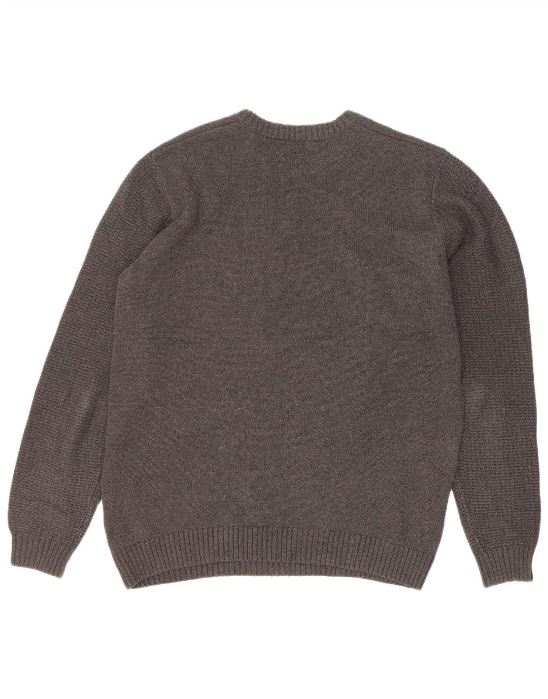 Gas Mens Crew Neck Jumper Sweater Large Grey Cotton