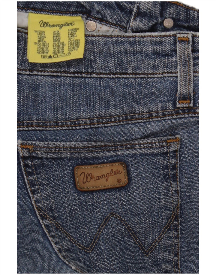 WRANGLER Womens Straight Jeans W28 L28 Blue Cotton