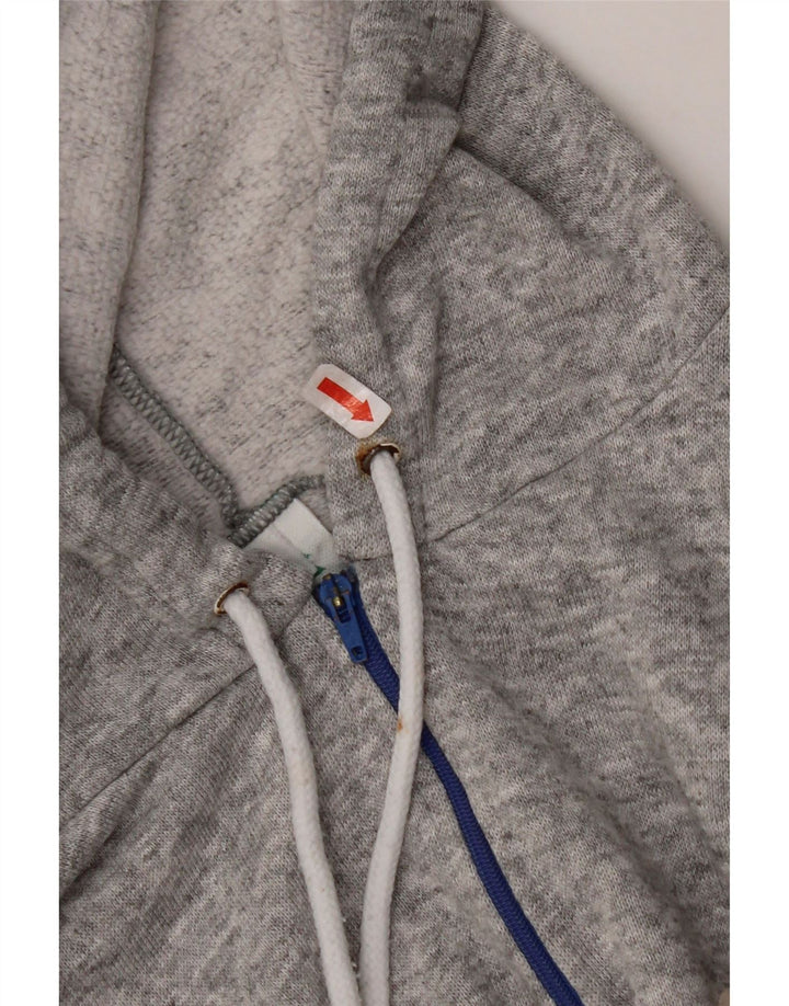 DIADORA Womens Oversized Graphic Hoodie Jumper UK 12 Medium Grey