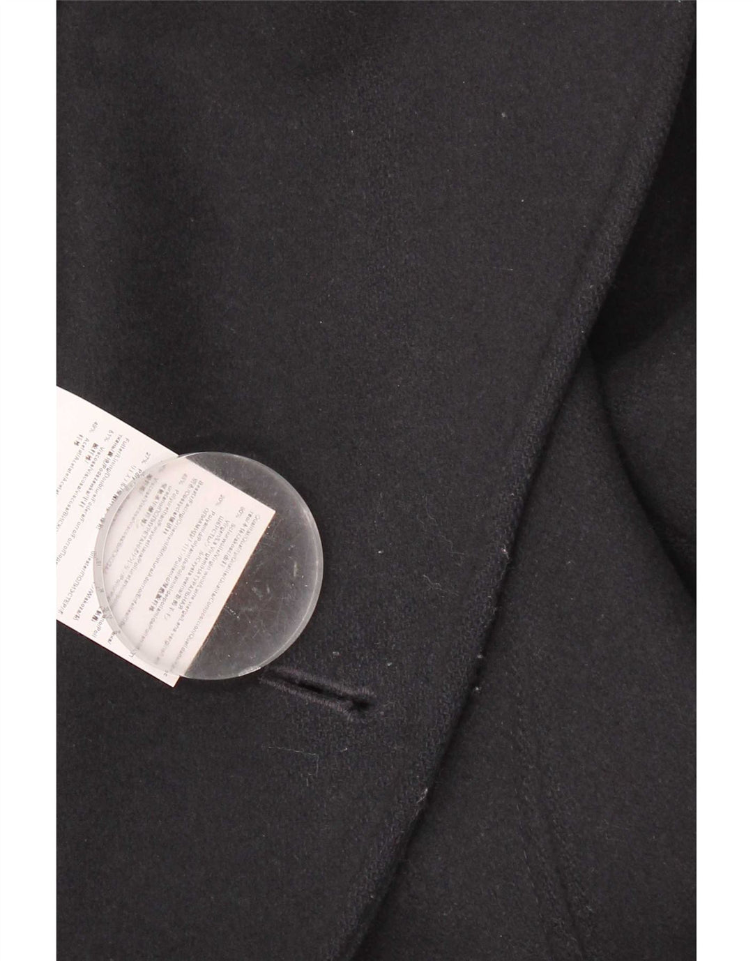 Hugo Boss Mens Pea Coat UK 40 Large Navy Blue Virgin Wool