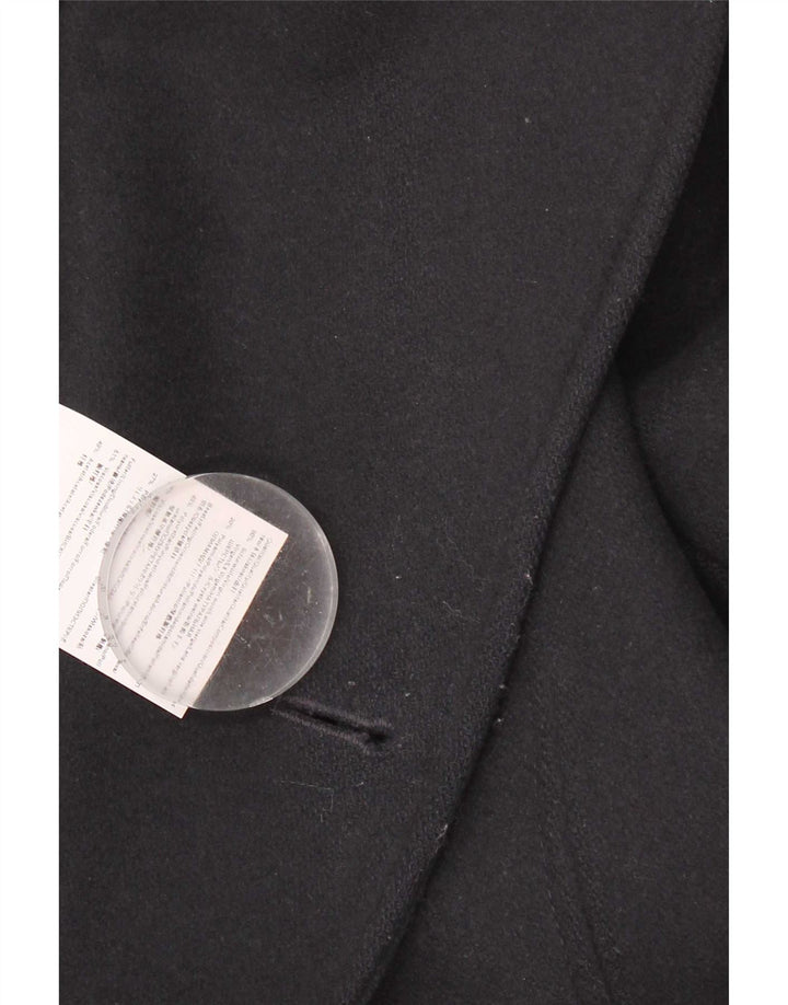 Hugo Boss Mens Pea Coat UK 40 Large Navy Blue Virgin Wool