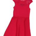 French Connection Womens A-Line Dress UK 12 Medium Pink Viscose