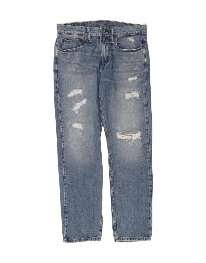 LEVI'S Mens 502 Distressed Tapered Jeans W31 L32 Blue Vintage Levi's and Second-Hand Levi's from Messina Hembry 
