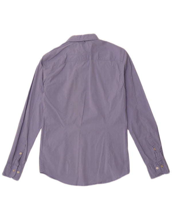 Tommy Hilfiger Mens Slim Fit Shirt Medium Blue Cotton