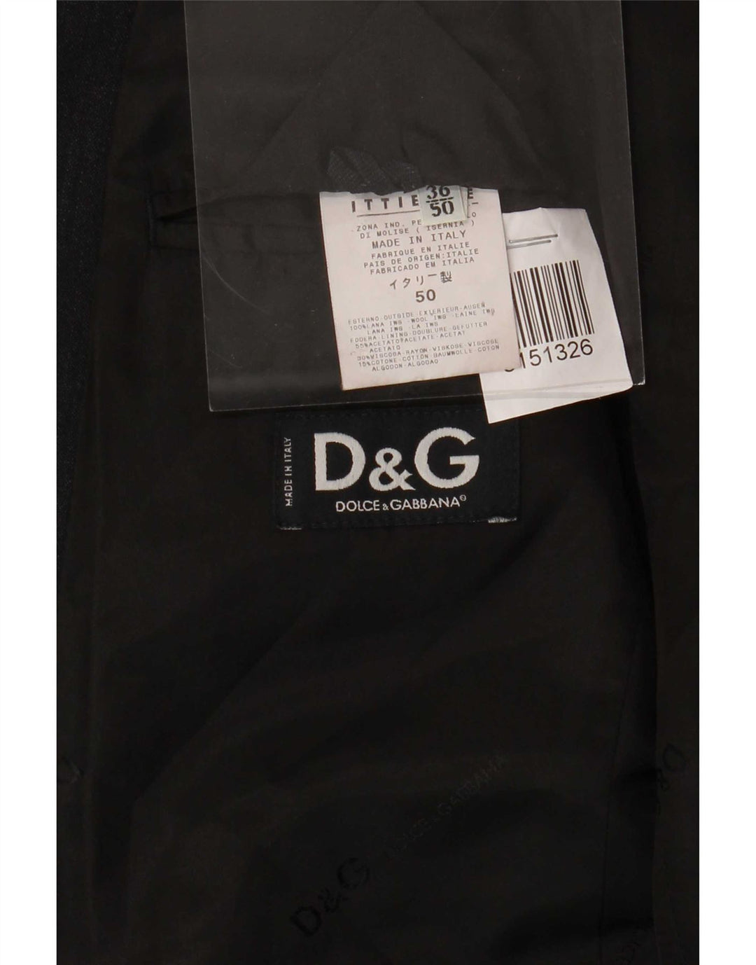 Dolce & Gabbana Mens Ittierre 3 Button Blazer Jacket IT 50 Large Grey Wool